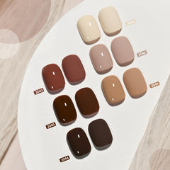 GAOY set esmalte gel beige, cobertura suave y duradera