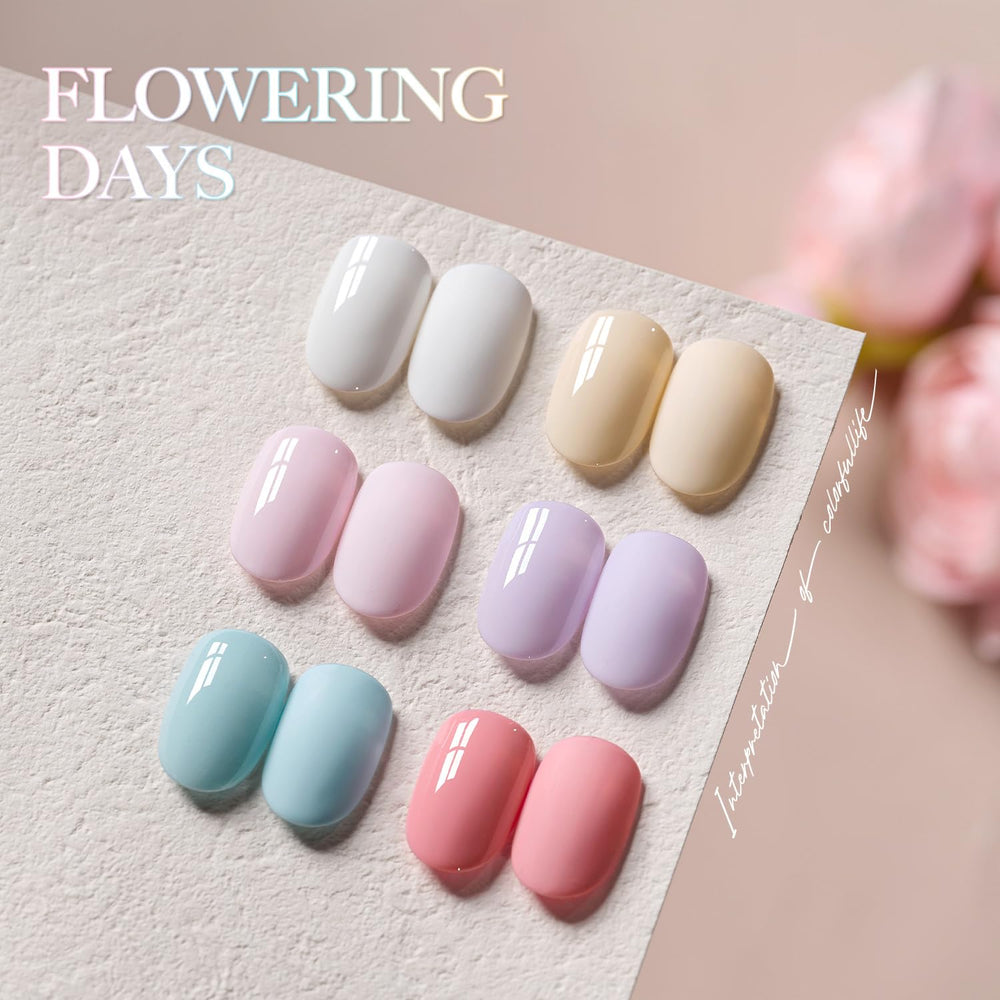 GAOY set gel uñas color lila pastel para arte de uñas de salón