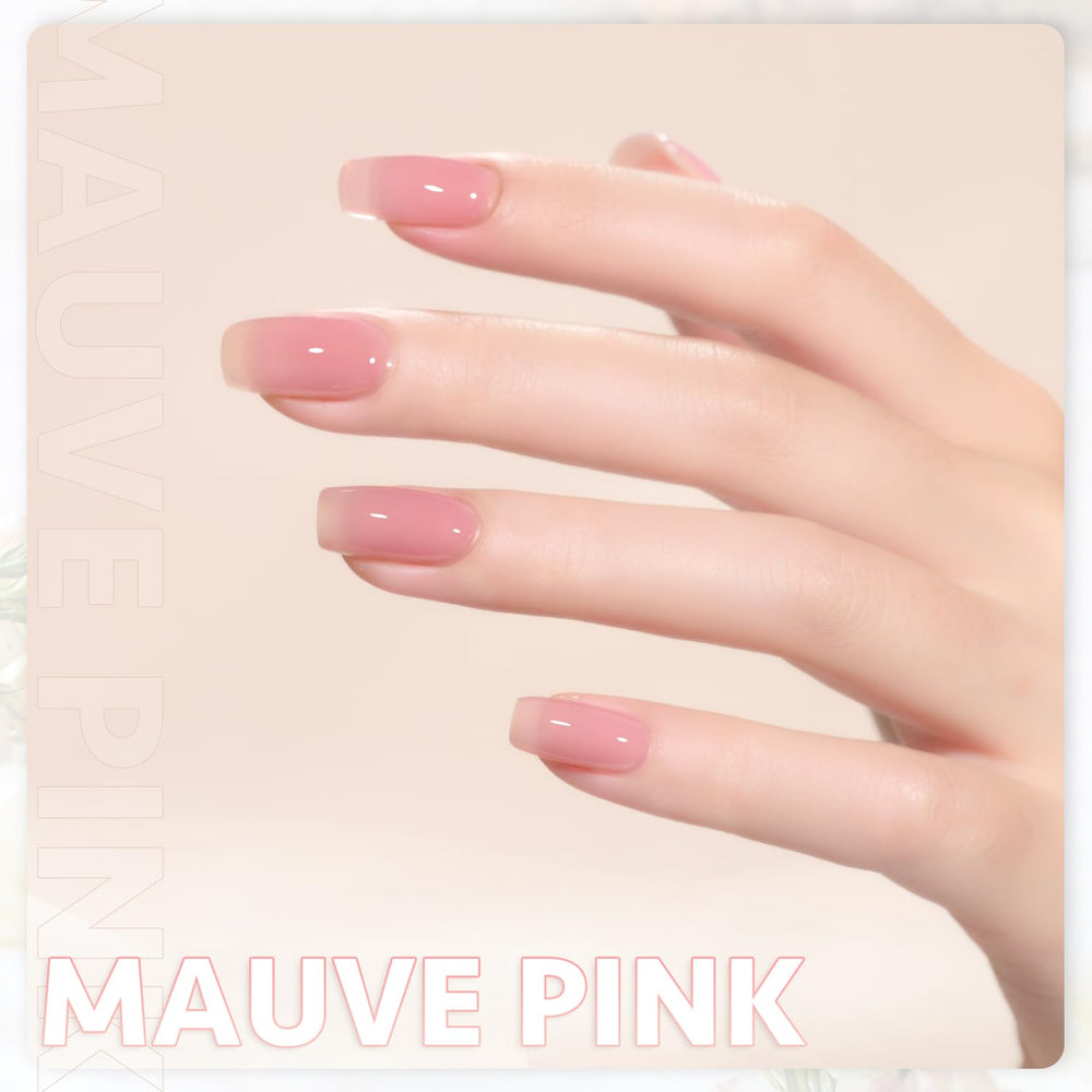 Muestras de color GAOY en uñas, tono translúcido para visualizar el resultado