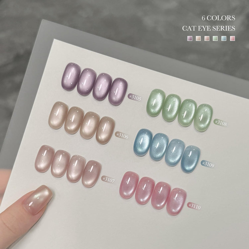 GAOY six-bottle color palette enables rapid shade swaps on the go.