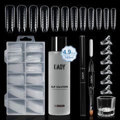 GAOY solución deslizante para uñas de gel de polímero, facilita deslizamiento uniforme.