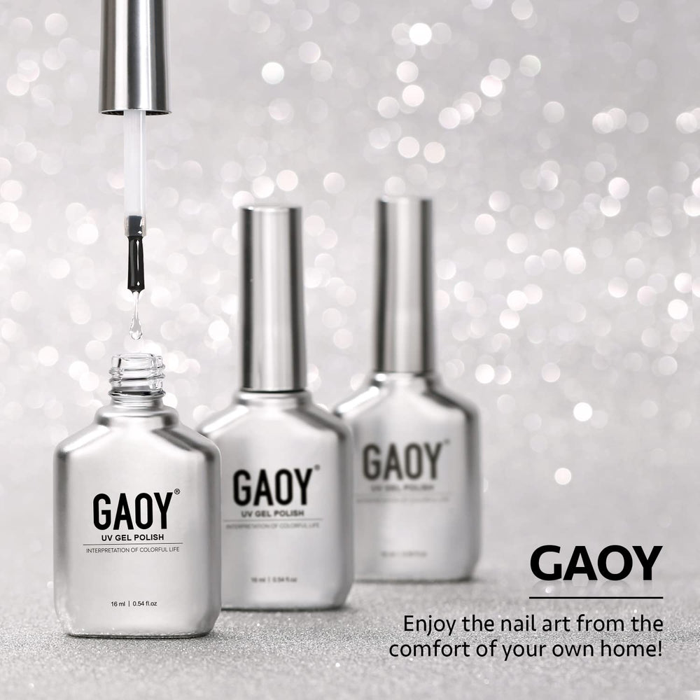 GAOY textura base gel en uñas para mejor adherencia.