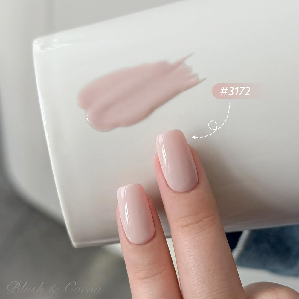 GAOY tonos nude y rosa neutral para manicura diaria.