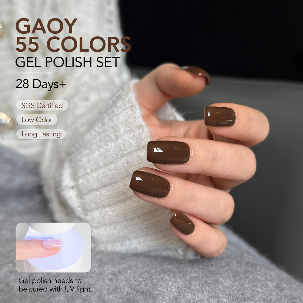 GAOY top coat mate acabado elegante para uñas modernas.