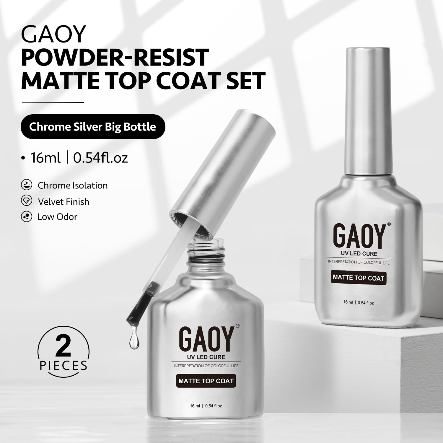 GAOY uso casero para uñas, práctico y creativo con acabado mate