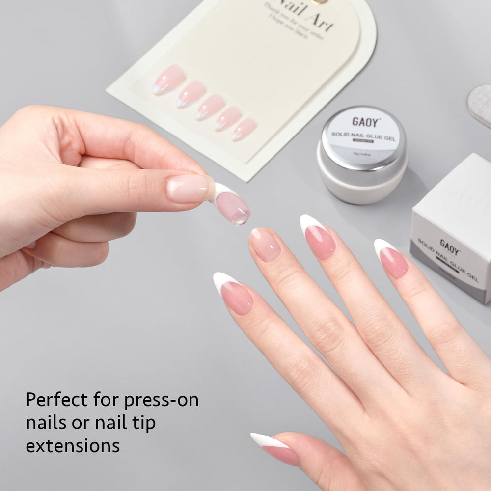 GAOY uñas finalizadas: tips adheridos para un acabado limpio