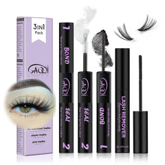 GAQQI Lash Bond y Seal: aplicación suave para adherencia precisa.