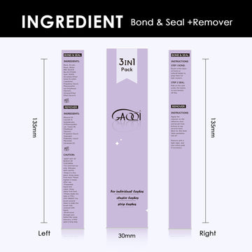 GAQQI Lash Bond y Seal: durabilidad de 48h para un estilo durante todo el día.