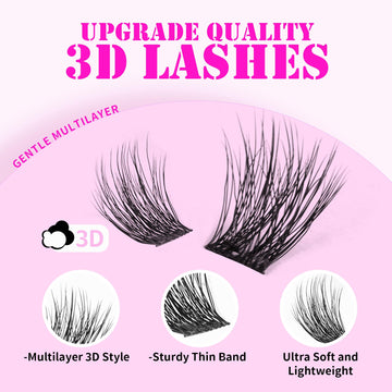 GAQQI clusters 10–14 mm para volumen personalizable y look elegante.