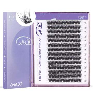 GAQQI GQ03 pestañas clusters 16 mm con aspecto natural y atractivo para la mirada