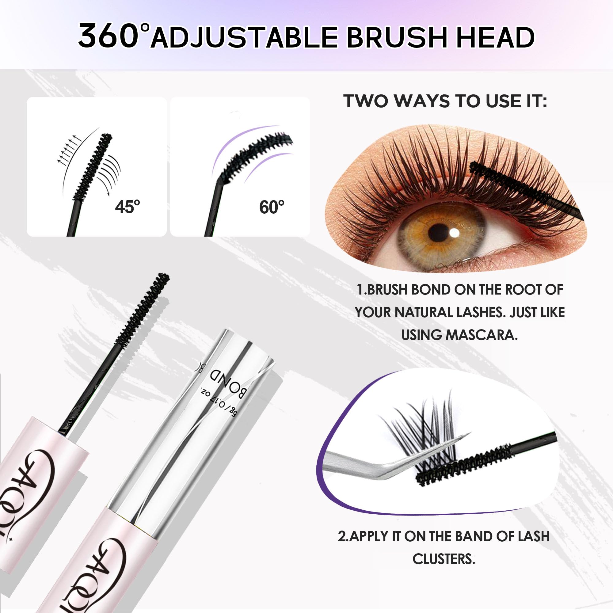 GAQQI sellador para pestañas lash seal, acabado impermeable