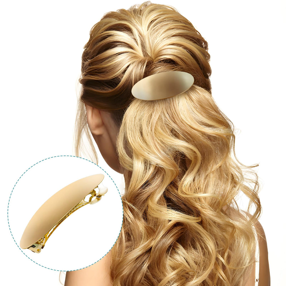 GAQWOK barrette dorada para cabello largo y grueso, estilo y función