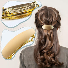 GAQWOK clip de metal vintage dorado grande para peinados gruesos