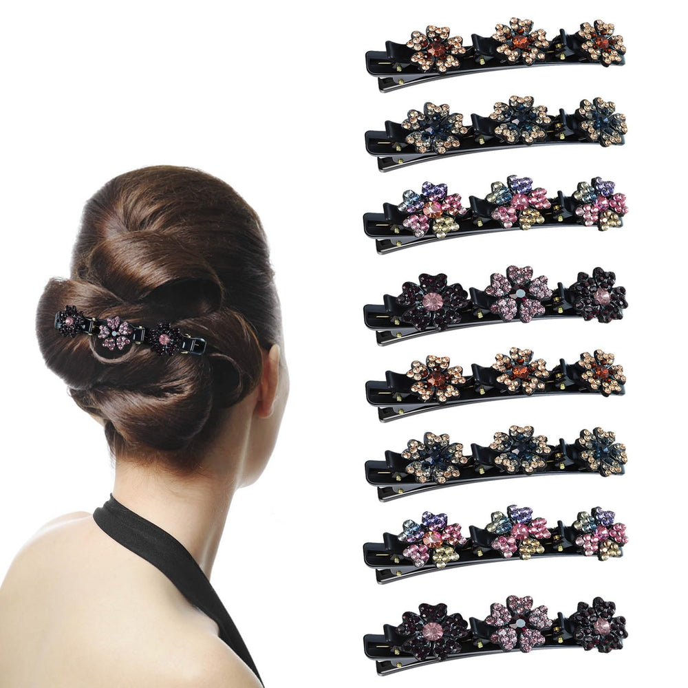 GAQWOK pinzas cabello cristal brillantes, realzan peinados con brillo duradero.