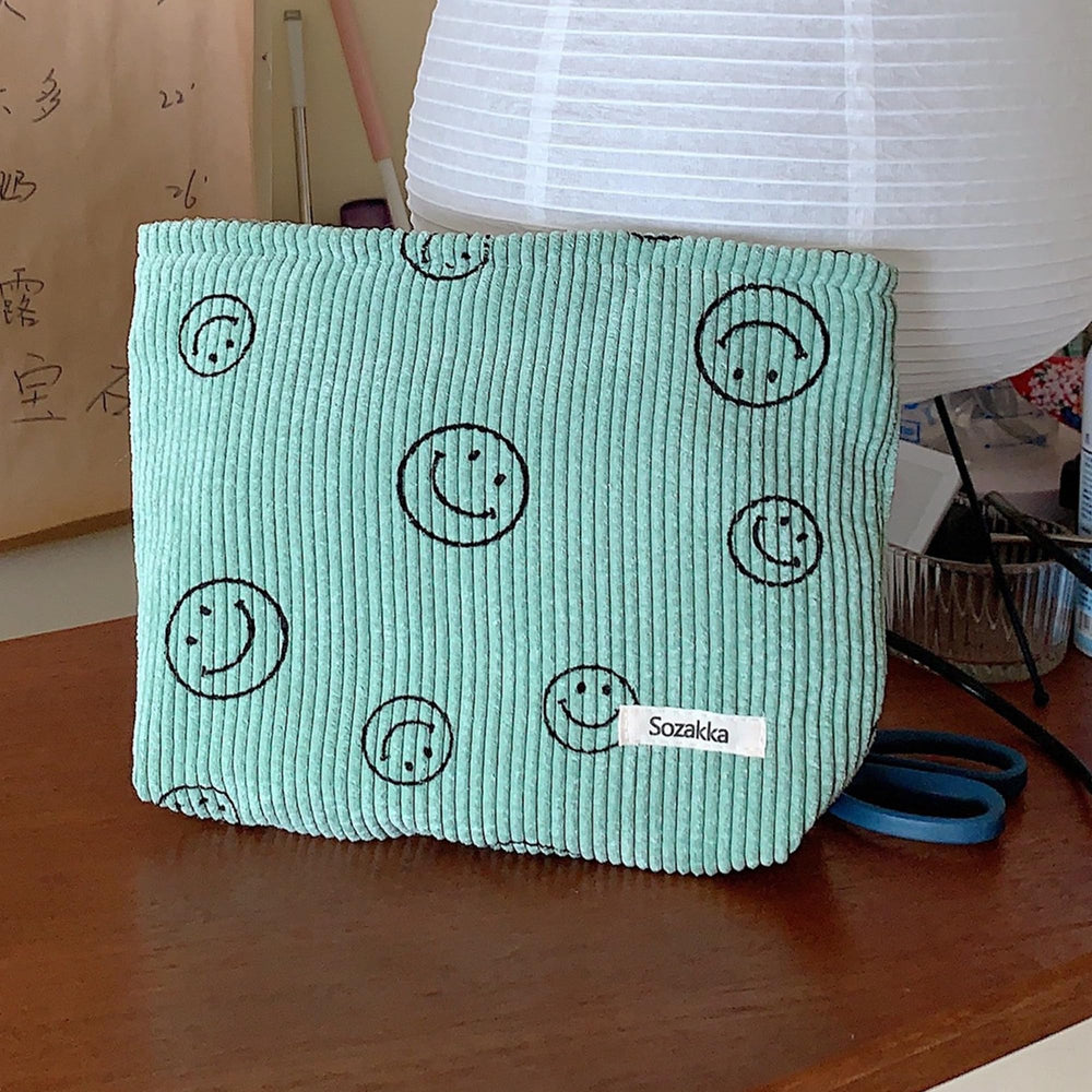 Gardsell sac cosmétique velours vert, grande capacité pour vos essentiels.