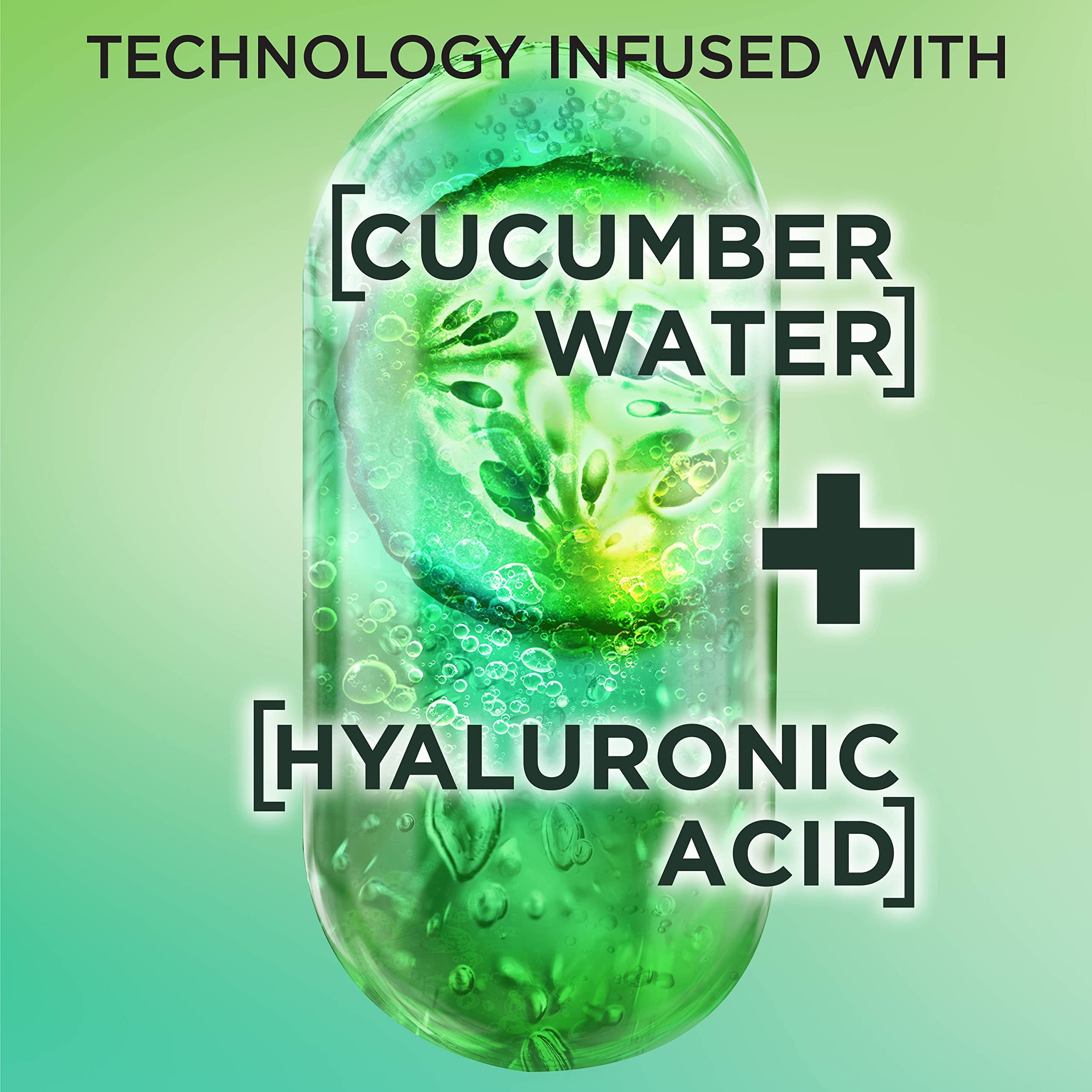 Garnier Fructis Pure Moisture, aplicación ligera, cabello sedoso sin apelmazar.