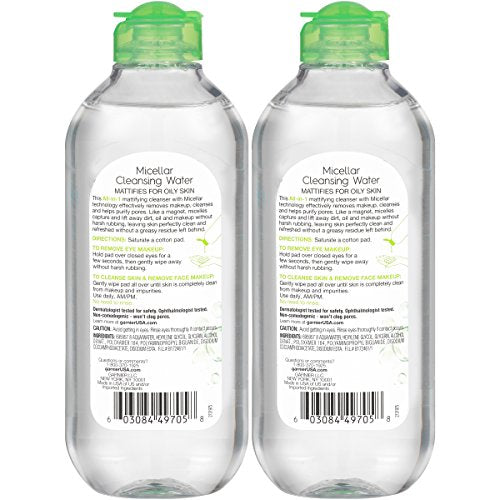 Garnier Agua Micelar: discos de algodón para desmaquillar ojos con suavidad.
