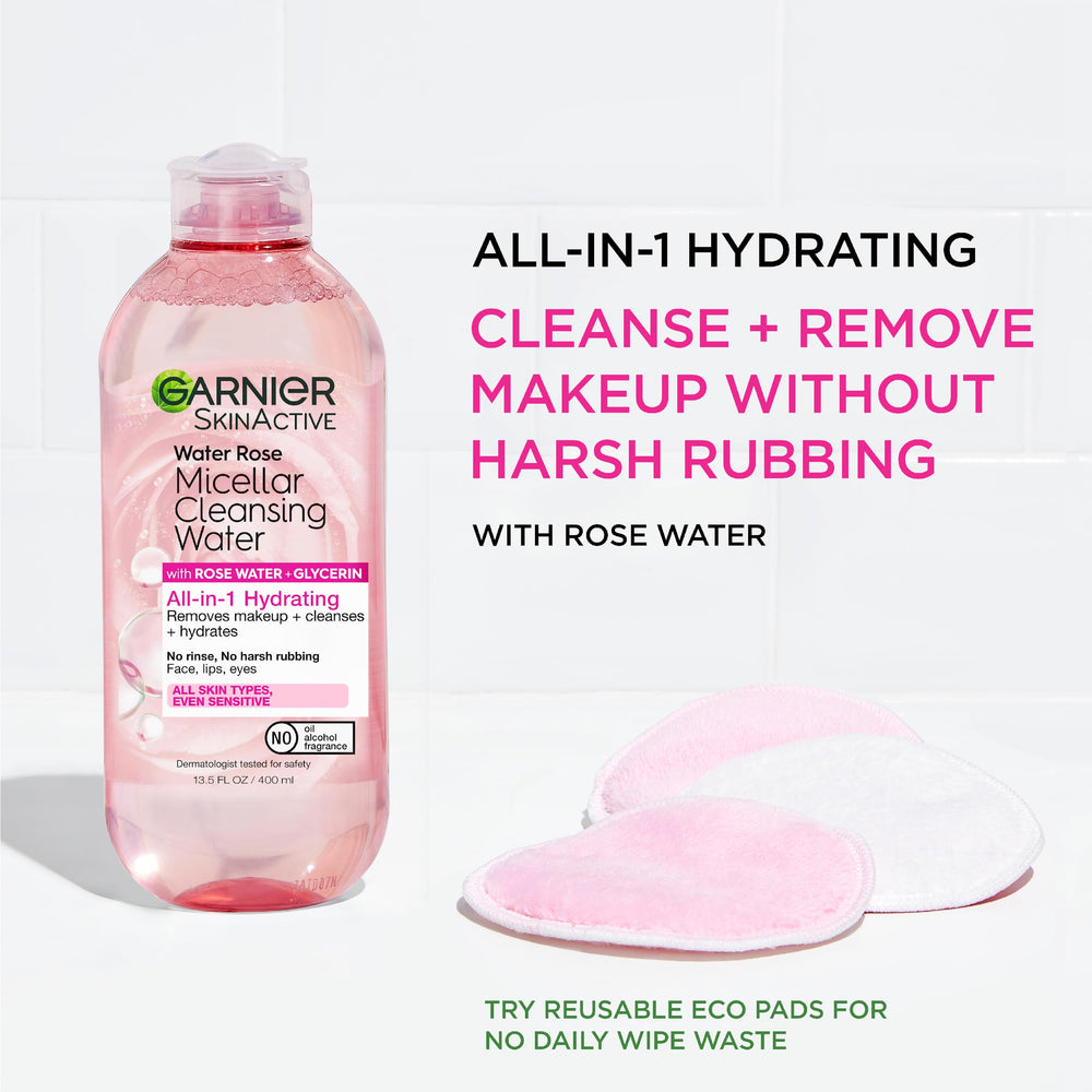 Garnier Agua Micelar Rosa, desmaquilla ojos con suavidad