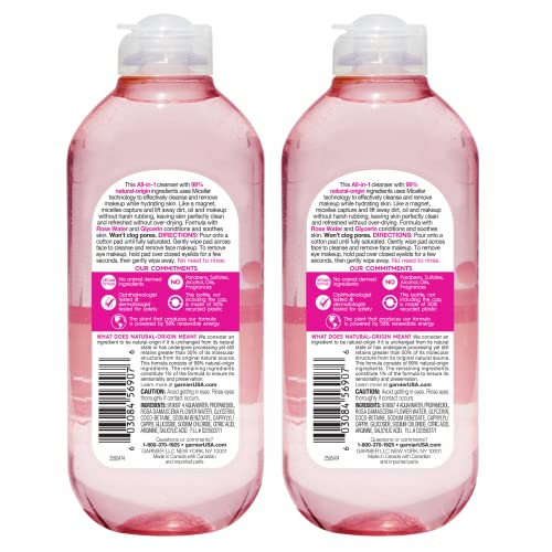 Textura ligera de Garnier para piel limpia sin frotar agresivamente.