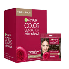 Botella de Garnier Color Retouch lista para aplicación en raíces.