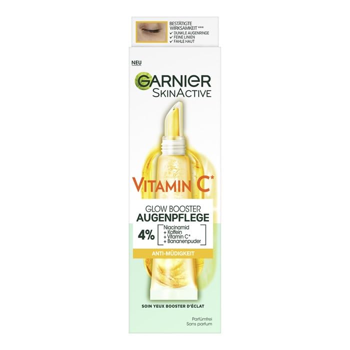 Garnier contorno de ojos Vitamina C 4% ayuda a aplicación rápida