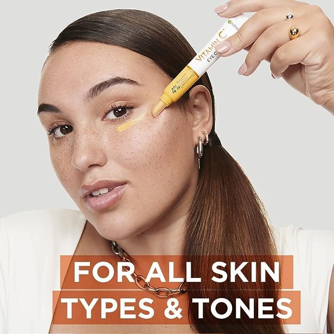 Garnier contorno de ojos Vitamina C 4% polvo platano iluminacion