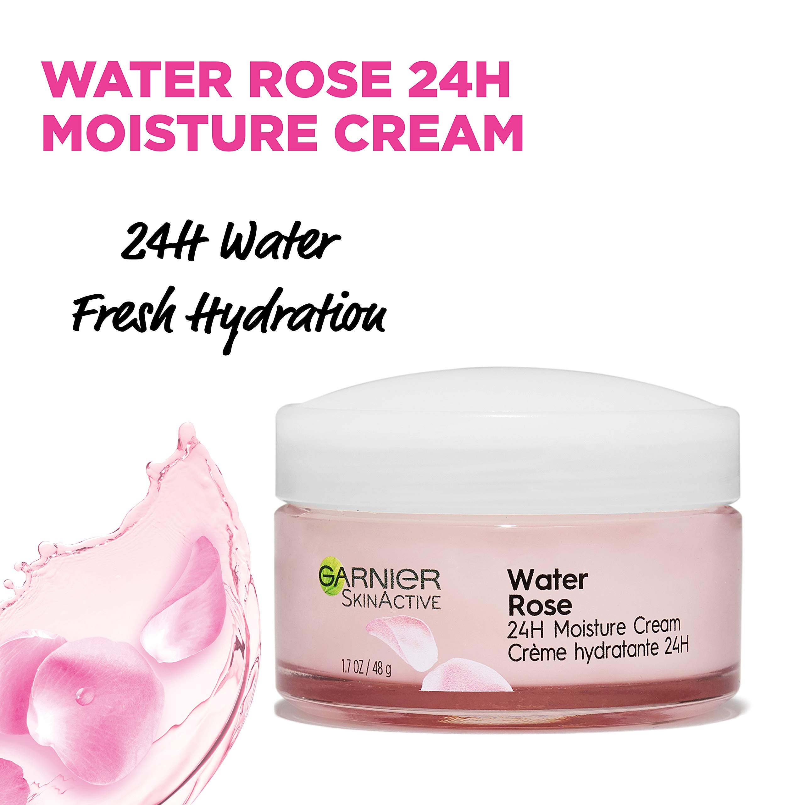 Garnier crema 24H, acabado limpio sin residuos grasos.