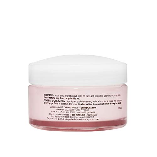 Garnier crema 24H, textura ligera, se absorbe al instante.