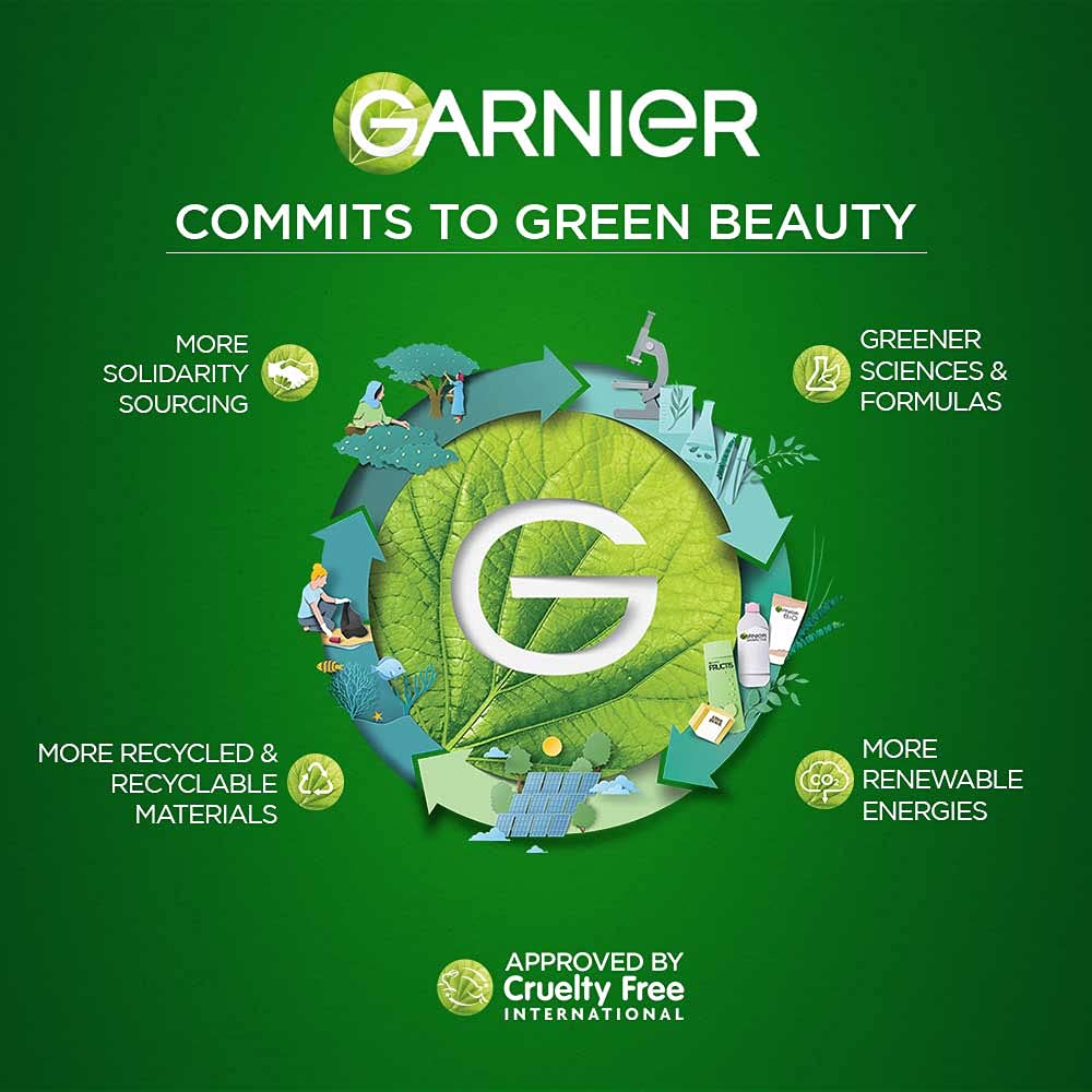 Garnier caja y envase, muestra de producto confiable.