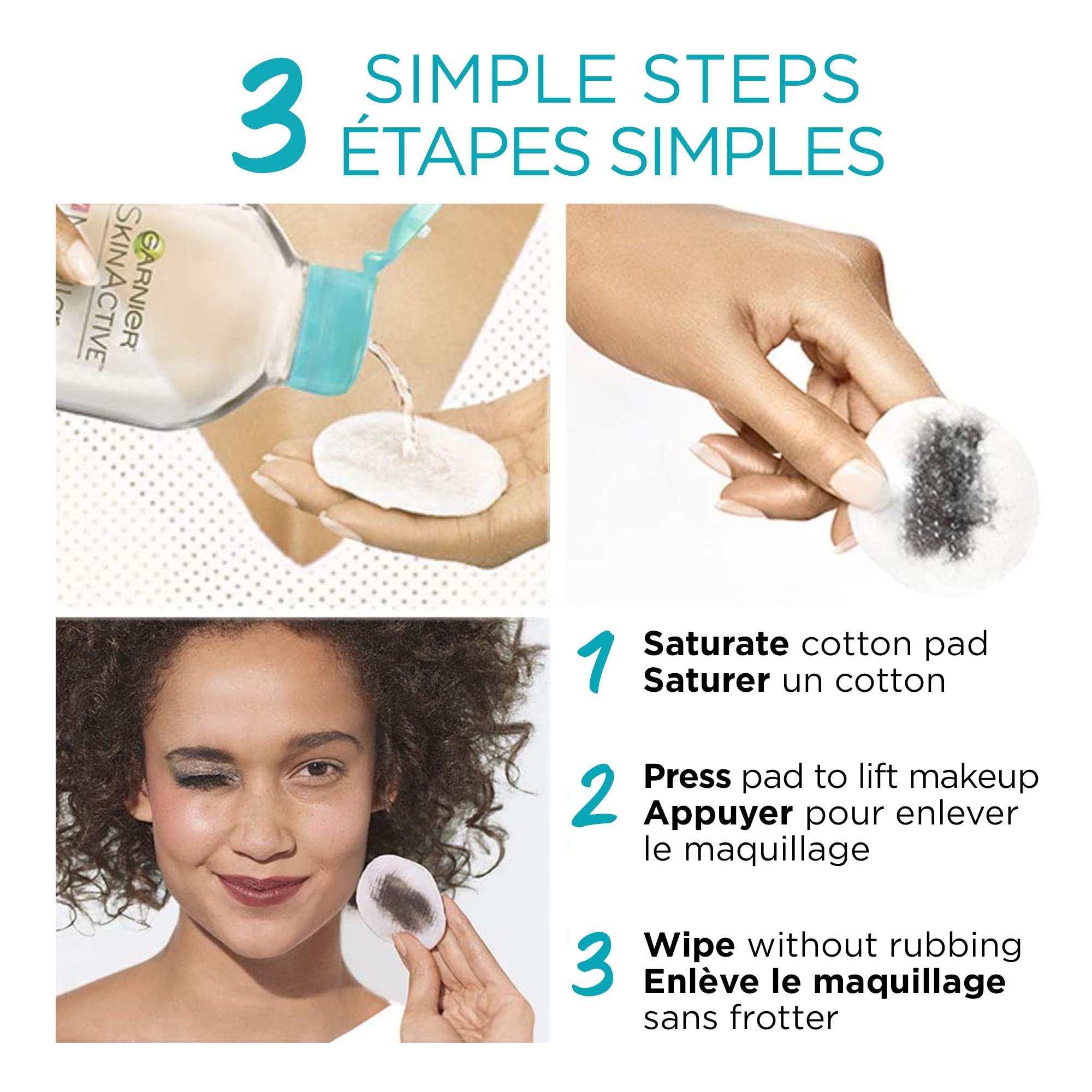 Garnier Desmaquillante de ojos facilita retirar rimel con suavidad.