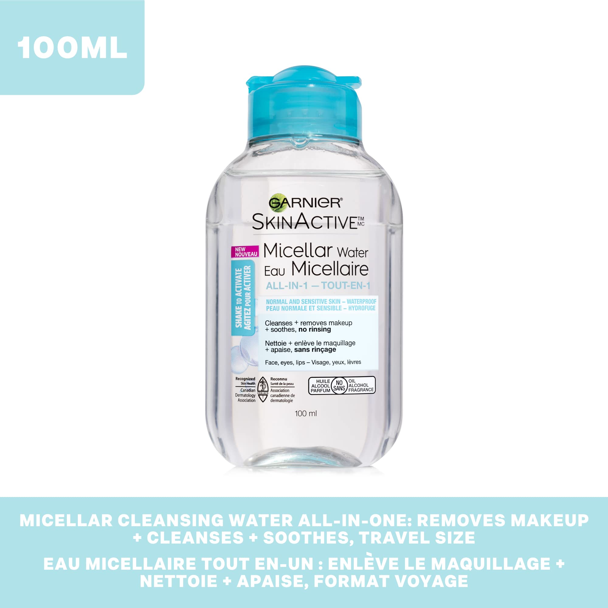 Garnier Fórmula suave apta para todo tipo de piel.