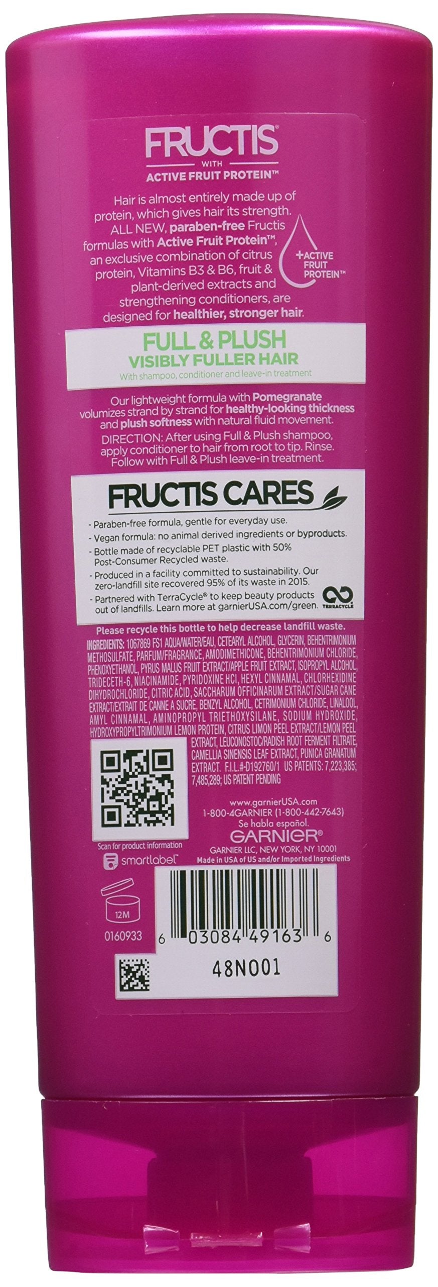 Garnier Fructis Acondicionador Cabello, aplicación, facilita peinar y mejora brillo natural