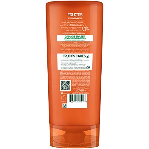 Garnier Fructis Damage Eraser, aplicación diaria, cabello más fuerte tras peinado y calor