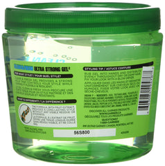 Garnier Fructis gel en acción para peinado firme.