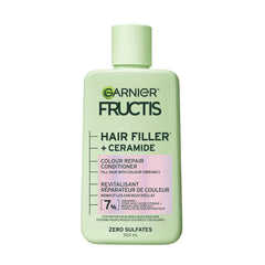 Garnier Fructis Hair Filler Ceramide, botella: aplicación suave y nutritiva.
