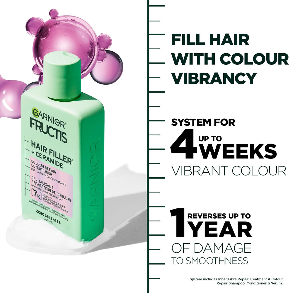 Garnier Fructis Hair Filler: reparación de color, frasco, color más vivo.