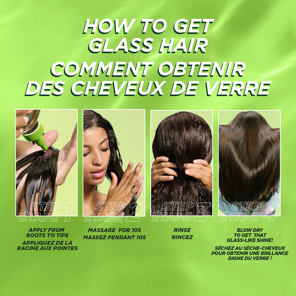Fórmula cruelty-free y vegana de Garnier Fructis Glass Hair Water