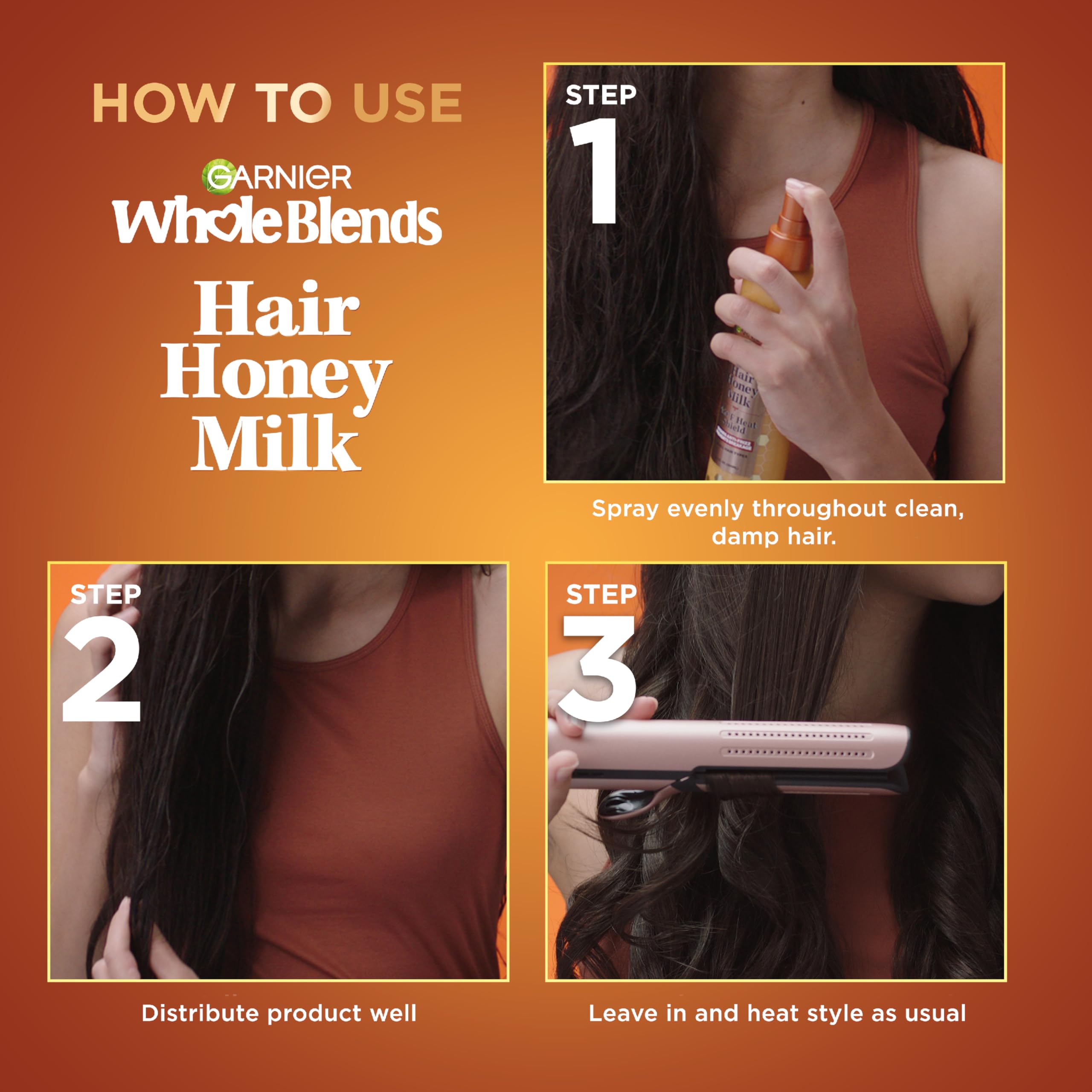 Garnier Honey Milk fortalece el cabello sin peso.