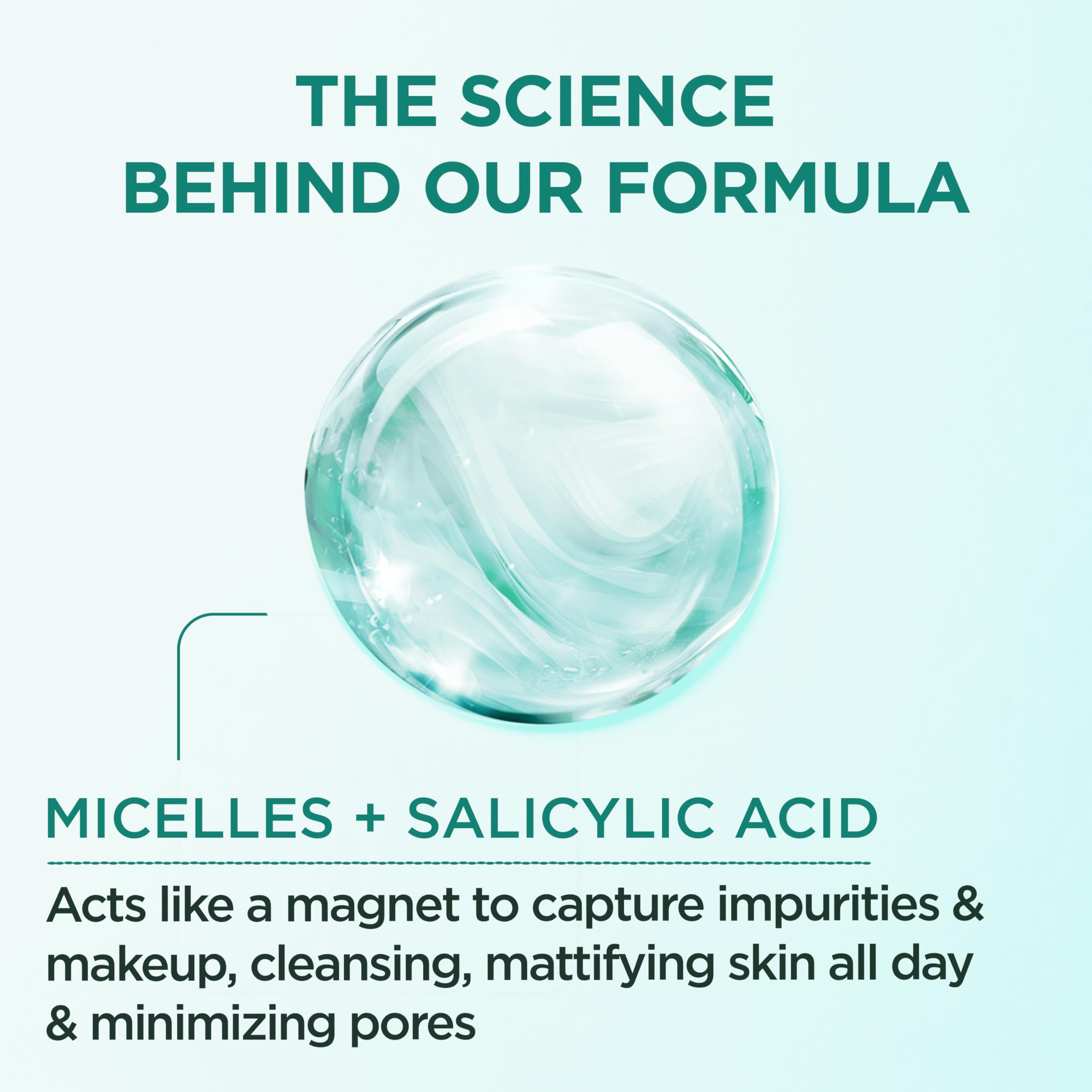 Garnier Micellar, rostro mate tras la limpieza durante el día