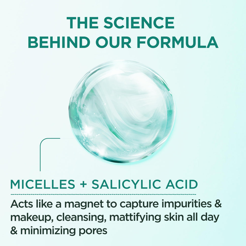 Garnier Micellar, rostro mate tras la limpieza durante el día