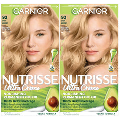 Garnier Nutrisse 93 Rubio Dorado Claro, crema colorante nutritiva para color duradero.