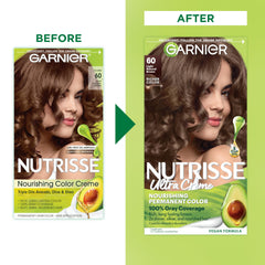 Garnier Nutrisse mezcla tintes: aplicación sencilla y resultados consistentes en casa.