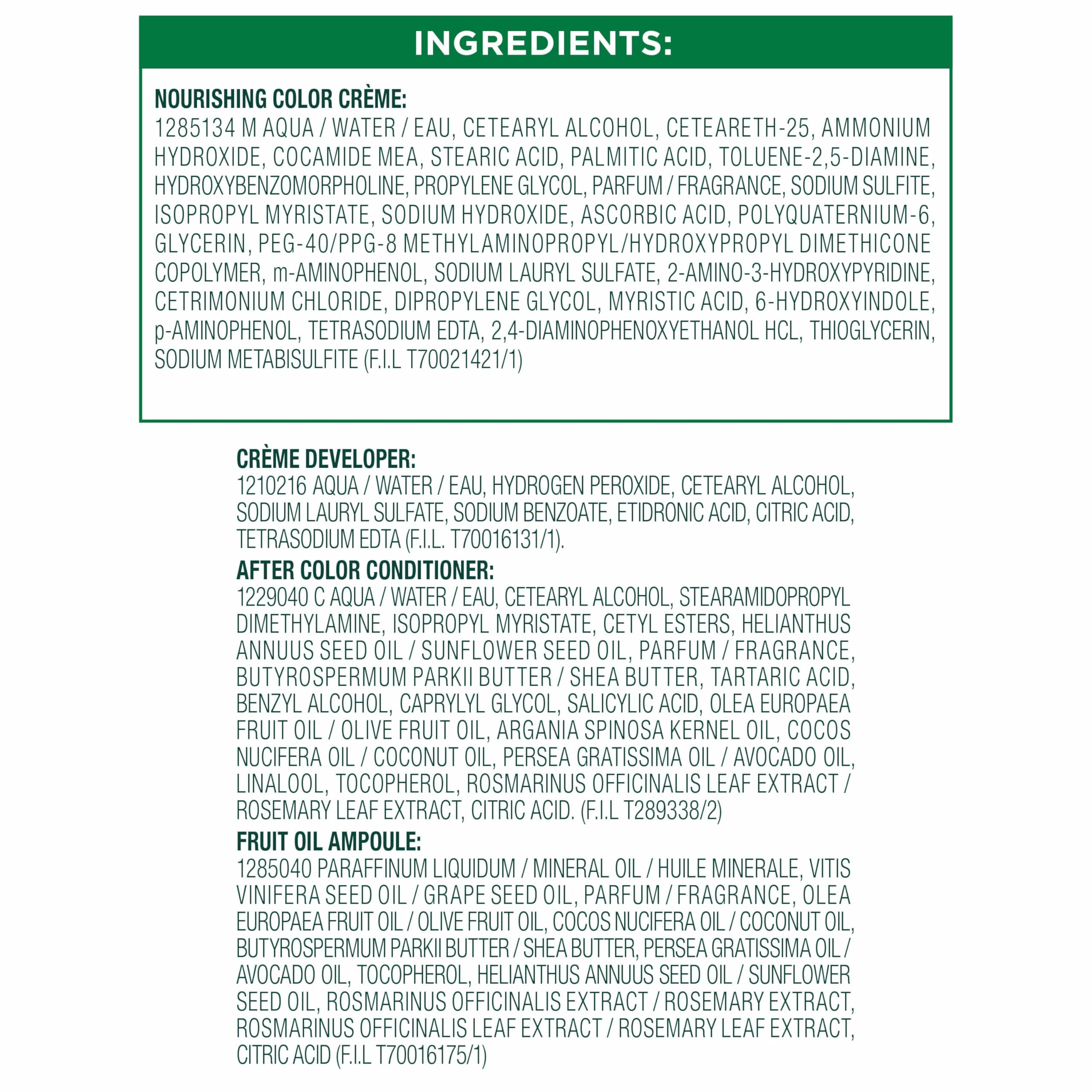 Garnier Nutrisse tratamiento post-color con aceites para brillo y nutrición.