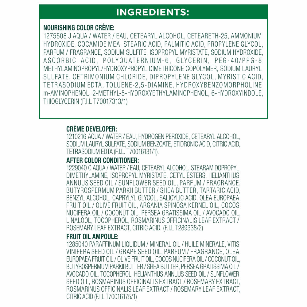 Garnier Nutrisse Resultados Radiantes sin resequedad aparente.