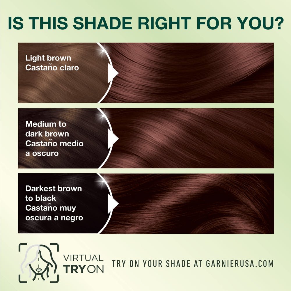 Garnier Nutrisse tinte-pelo 415 caoba suave muestra tono caoba