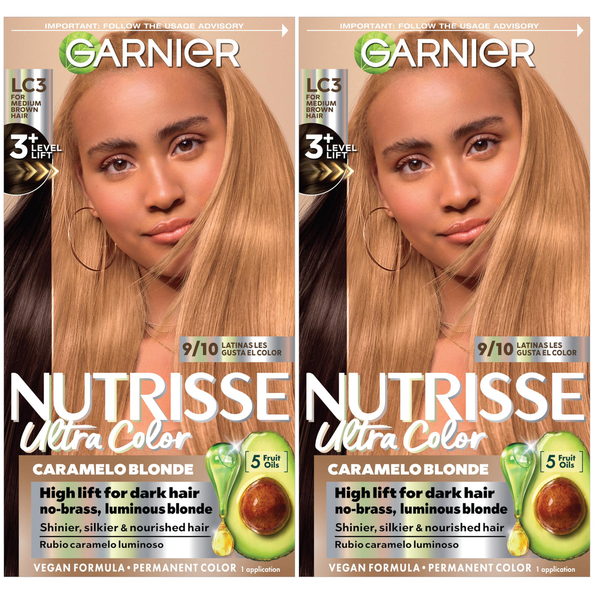Garnier Nutrisse LC3: ampolla de aceite de uva para brillo y nutrición.