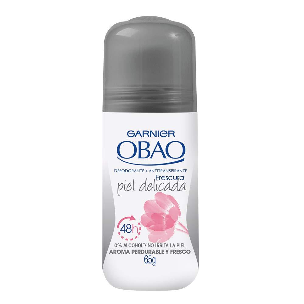 Garnier Obao Desodorante Rodillo, aplicación suave para piel sensible.