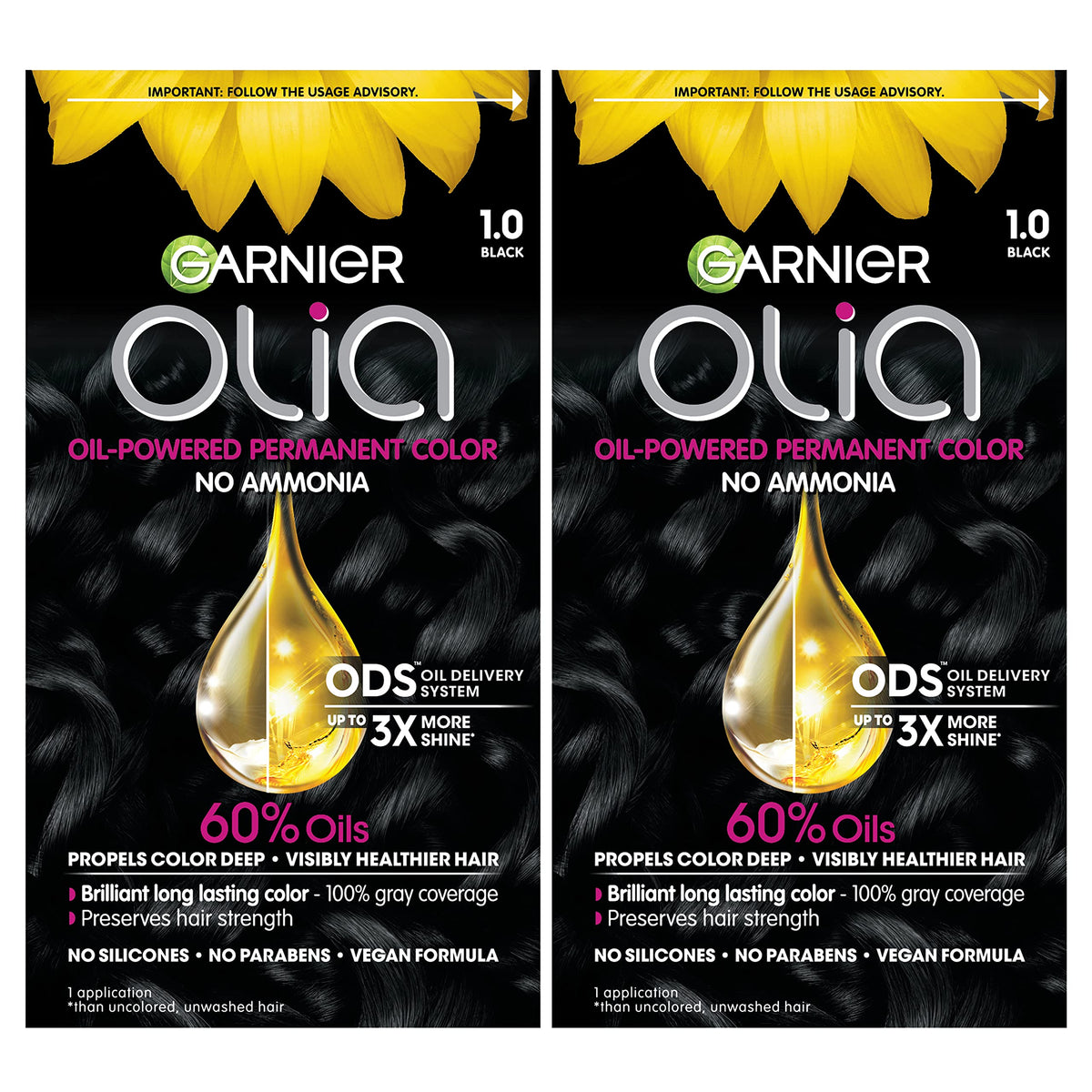 Garnier Olia con aceites naturales para cabello, hidrata durante la coloración.