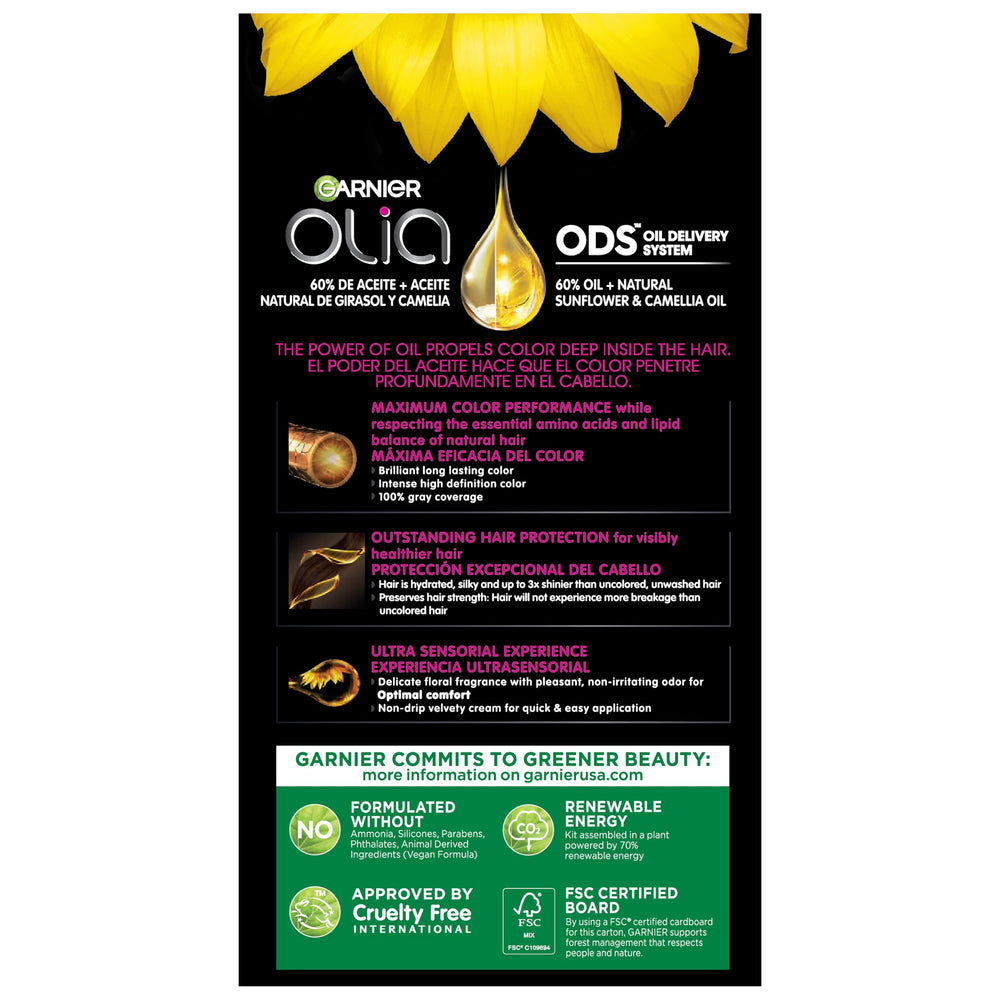 Garnier Olia certificado libre de crueldad