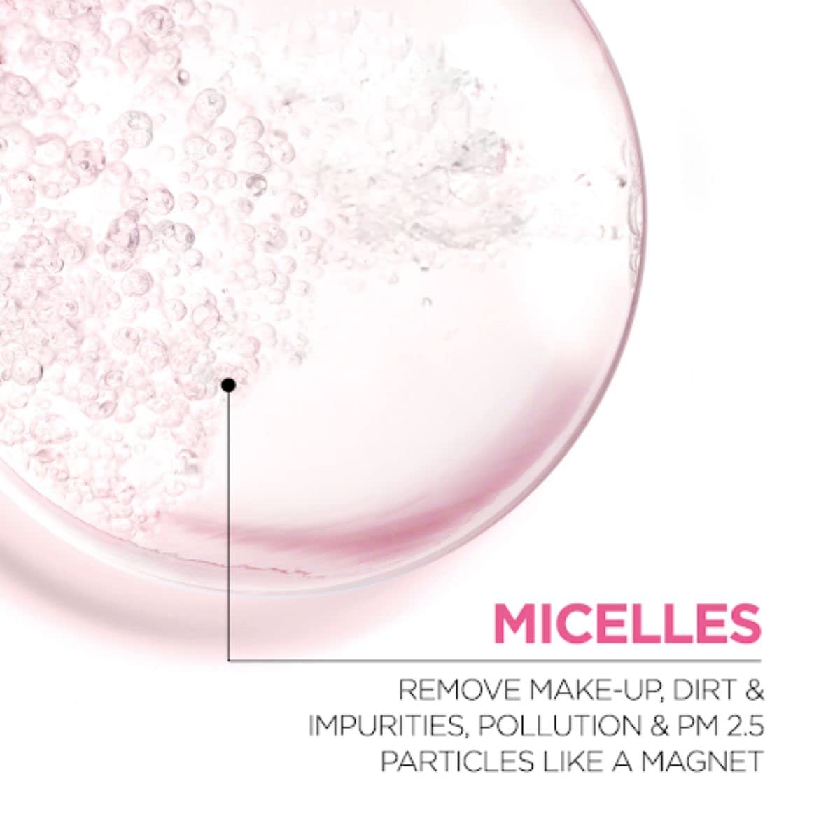 Garnier Skin Naturals Agua Micelar, rostro limpio con delicada pasada.